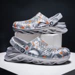 mens-orange-camo-outdoor-clog-sandals-comfort-slip-ons