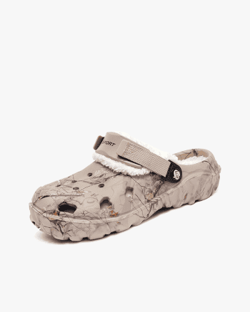 Durable Winter Clog Sandals for Men - Fluffy, Comfortable Outdoor Mules