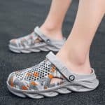 mens-orange-camo-outdoor-clog-sandals-comfort-slip-ons
