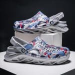 mens-red-camo-aqua-clog-shoes-drainage-holes-quick-dry